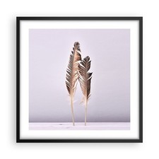 Poster 50x50cm Due piume lilla