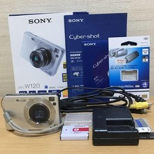 Sony Cyber-shot DSC-W120 7,2 megapixel fotocamera digitale zoom ottico nero usato dal Giappone
