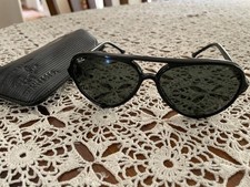 Occhiali da sole Ray-Ban B&L GATTI NERI ANNI 80 FRANCIA vintage con custodia spedizione gratuita