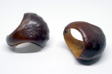 Coppia di paramanubrio / salvamanubrio AMBA per bici d'epoca anni '30/'40 CPA#01