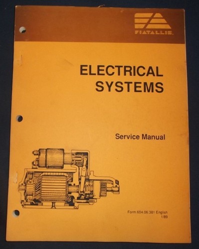 Fiat allis manuale officina - manuale,