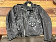 Giacca di pelle nera vintage