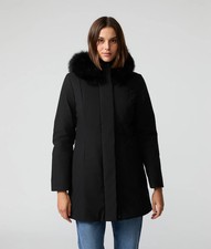 REFRIGIWEAR DONNA PIUMA PIUMINO PELLICCIA PARKA LADY TECH  FUR JACKET NERO 400€
