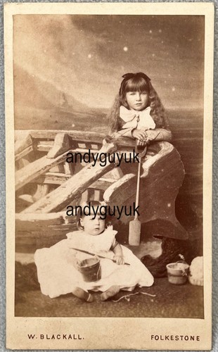 Cdv seaside fishing - cdv, boat