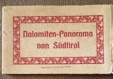 LiBRETTO FISARMONICA CARTOLINE DOLOMITI SUD TIROLO SUDTIROL Estremamente Raro 