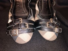 Burberry Ballerine 38 Bridle Housecheck Falconer