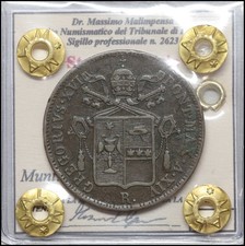 Gregorio XVI Baiocco 1844 Roma Monete antiche stati preunitari Pontificio 