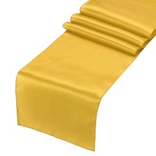 Runner da tavolo in raso oro 2