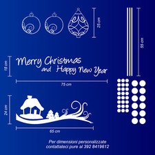 stickers adesivi buon natale