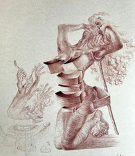 Salvador Dali Litografia COA originale firmata numerata a mano -Dalì Max Ernst