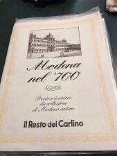 MODENA nel '700-il RESTO del CARLINO-RACCOLTA ANTICHE INCISIONI-BLISTERATE