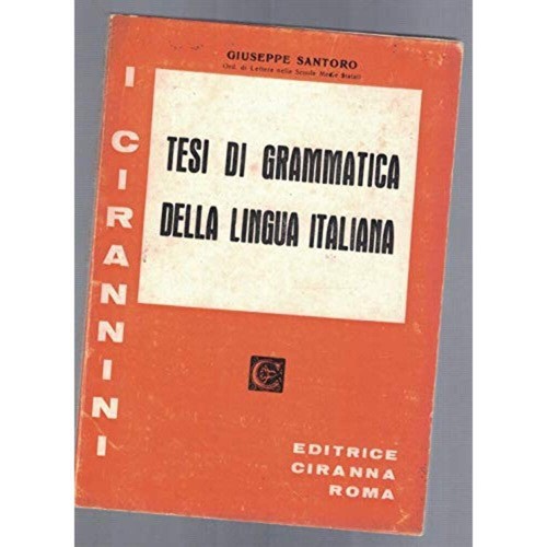Libro tesi di grammatica - libro,