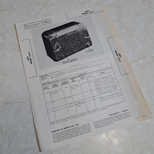 Amc photofact folder - amc,