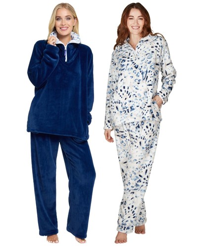 Set pigiama blue leopard - set, 'blue