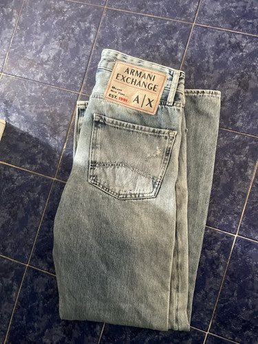 Jeans armani uomo blu comodo - blu, e
