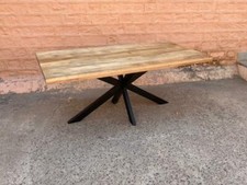 TAVOLO ALLUNGABILE FERRO VINTAGE INDUSTRIALE SHABBY CHIC ETNICO LEGNO LOFT CASA