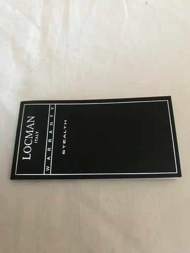 Locman italy warranty stealth - italy,