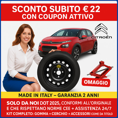 Kit ruotino scorta citroen - scorta,