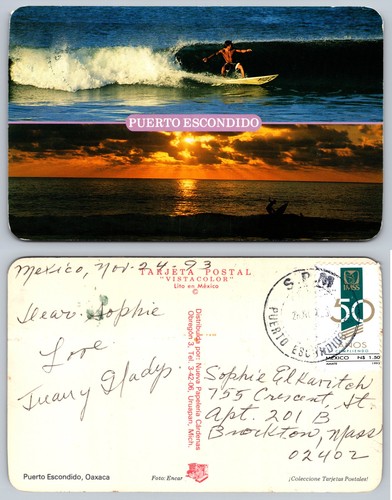 Cartolina puerto escondido - puerto,