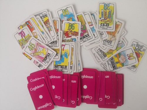 Carte giuoco tombola - da,
