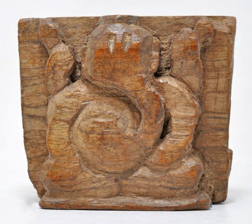 Antico legno dio ganesha - antico,