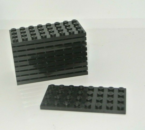 Lego lot 10x plaque 8 - :,