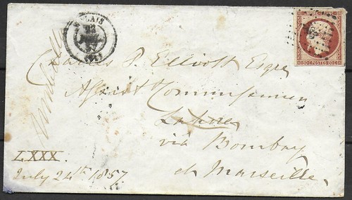 Francia 1857 80c copertina