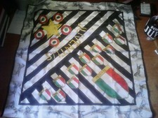 F.C. JUVENTUS  :  BELLISSIMO FOULARD - BANDIERA  .... D'EPOCA  !!!!!!!!!!! 