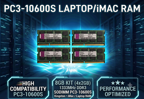 Kit ddr3 1333 - (4x2, gb)