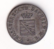 germania stati -Saxe-Weimar-Eisenach-½ groschen 1858- Charles-Alexandre