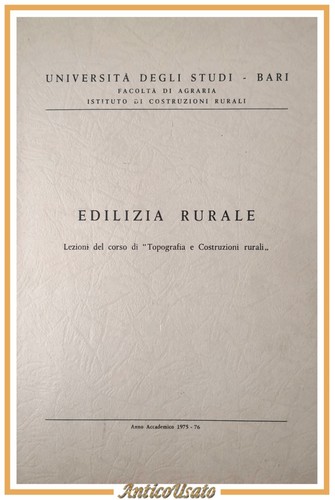 Edilizia rurale lezioni - rurale, 1975