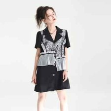 vestito abito donna corto nero