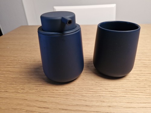 Set accessori bagno blu - accessori,