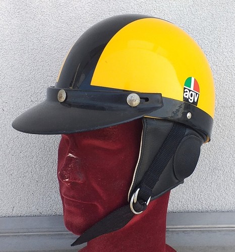Casco vintage motociclista