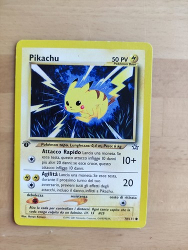 Carta pokémon pikachu - pikachu,