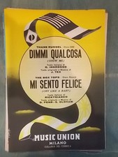 SPARTITO RUSSEL "DIMMI QUALCOSA" THE BOX TOPS "MI SENTO FELICE"