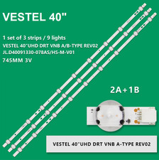 KIT3 BARRE STRIP LED TV VESTEL