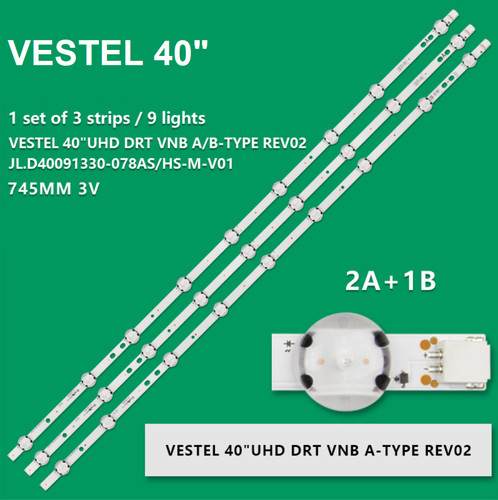 Kit3 barre strip led vestel - kit3,