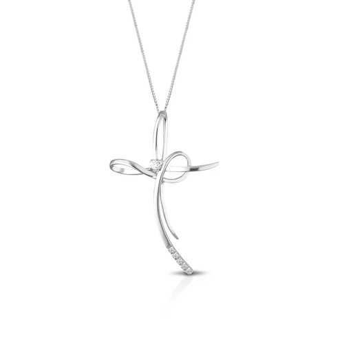 Collana con croce - croce, in