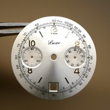 Cadran de montre Valjoux 7734 - LUXE Ø31,5mm [NOS] (Watch dial)