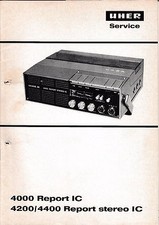 Manuale di servizio per Uher 4000 Report IC,4200,4400 Report Stereo IC 