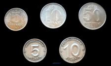 varie monete DDR 5, 10, 50