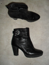 SCARPE STIVALE TRONCHETTO CINTI IN VERA PELLE N 37    VERO AFFARE