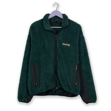 Pile Timberland Performance Vintage verde e nero double knee con zip intera - Ta
