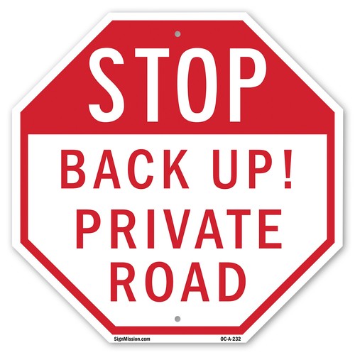 Stop back cartello - back, up!