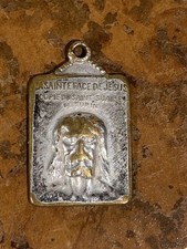 Medaglia Antico Ciondolo VOLTO SANTO DI GESÙ CRISTO Collezione religione
