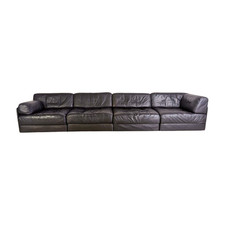 Divano modulare De Sede DS 76/78 Midcentury design divano pelle nero