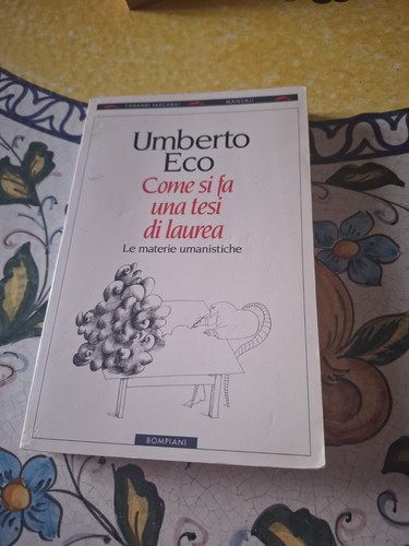 Come una tesi - una, di