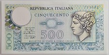 500 Lire Mercurio - Biglietto