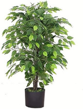 7088 Design UK, Albero/Pianta Di Ficus Artificiale Da 90 Cm, Verde, Grande, Folt